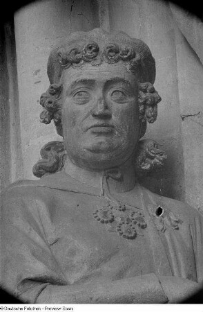 Detail der Stifterfigur Ekkehard im Naumburger Dom St. Peter und Paul