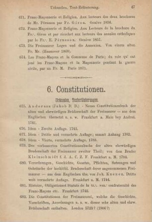 6. Constitutionen.
