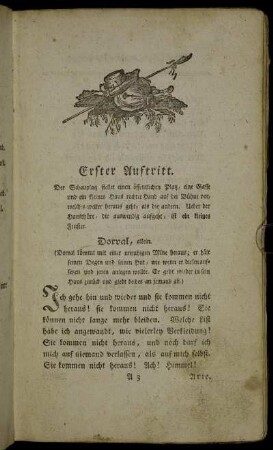 Erster Auftritt. - Neunter Auftritt.