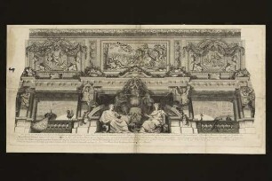 Deckengemälde Ausschnitt (Le Grand Escalier de Versailles, Taf. 3)
