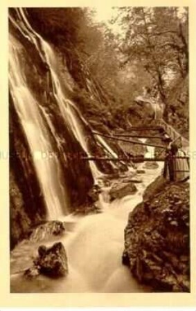 Ansicht der Wimbachklamm (Bayerische Alpen)