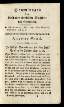 Zweytes Stück