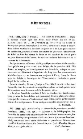 Réponses.