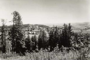 Jauernick-Buschbach, Teilansicht des Ortes vom Schwarzen Berg von Westen