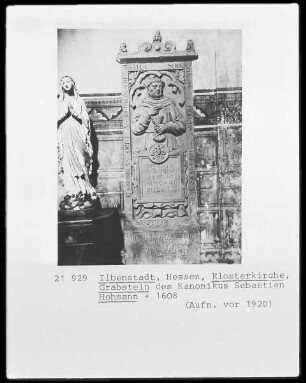 Grabstein des Kanonikus Sebastian Hohmann (gestorben 1608)