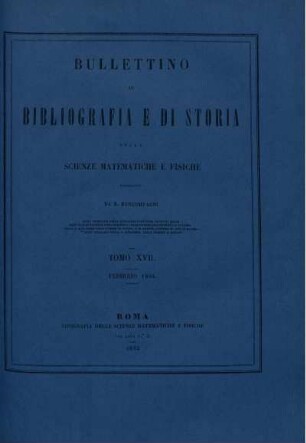 Tomo XVII. Febbraio 1884.