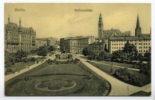 Stettin. Rathausplatz.
