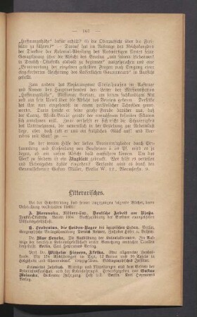 Litterarisches