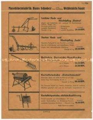 Landwirtschaftliche Geräte
