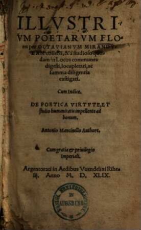 Illustrium poetarum flores
