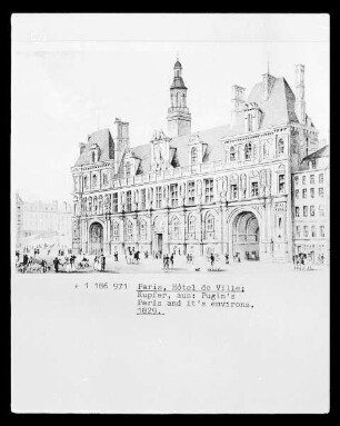 Paris, Hôtel de Ville, Ansicht