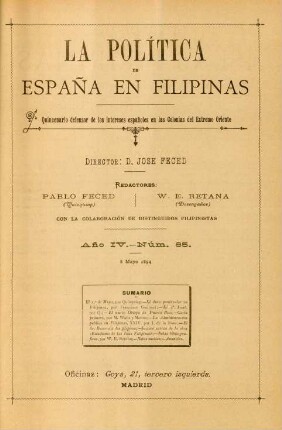Núm. 85. 8 Mayo 1894