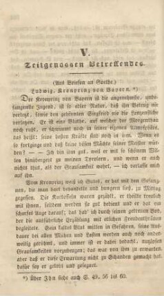 V. Zeitgenossen Betreffendes