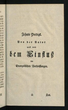 241-258, X. Predigt. Zweyte Predigt über diesen Text.