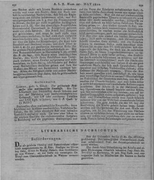 Quell, C. F.: Der geschwinde Feldmesser ohne mathematische Kenntnisse. Leipzig: Glück 1818