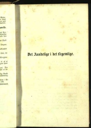 Det Aandelige i det Legemlige.