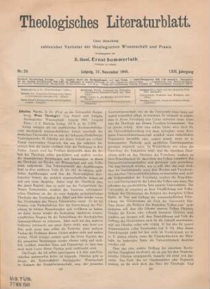 185-187 [Rezension] Dibelius, Martin, Wozu Theologie?