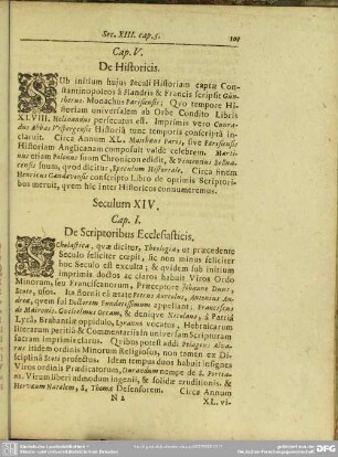 Seculum XIV.