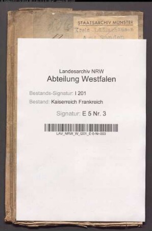 Anfertigung des Bürgerregisters der Mairie Senden.