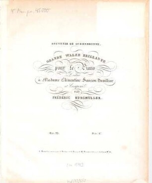 Grande walze brillante : pour le piano ; op. 32