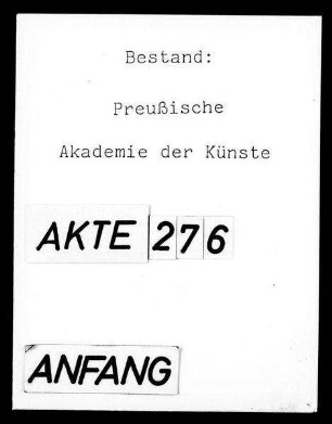 Giacomo Meyerbeer-Stiftung (Bewerbungen, Terminplanungen)