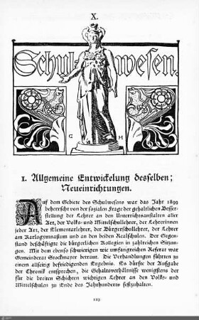 Schulwesen.
