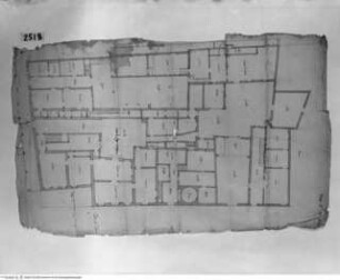 Bologna, Palazzo Cospi (II), Grundriss des Erdgeschosses, Grundriss des Erdgeschosses