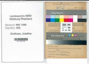 Entnazifizierung Josefine Grothues , geb. 25.08.1921 (Fuersorgerin)