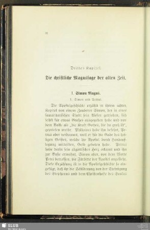 Drittes Kapitel. Die christliche Magusssage der alten Zeit