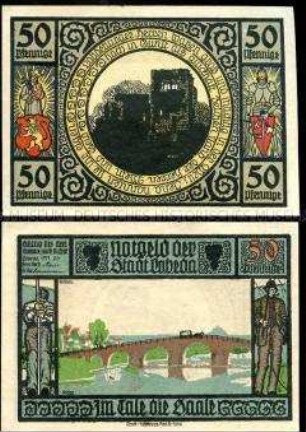Lobeda 50 Pfennig, Notgeldserie