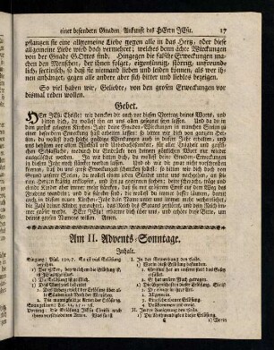 17-32, Am II. Advents-Sonntage