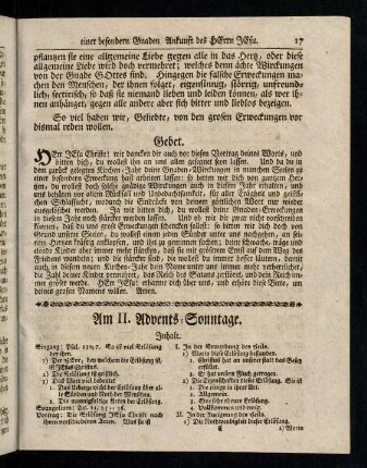 17-32, Am II. Advents-Sonntage