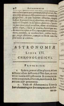 428-482, Liber III: Chronologico