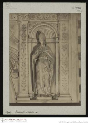Piccolomini-Altar, Rahmen der Altarnische, Heiliger Augustin