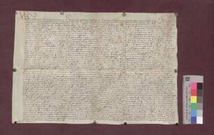 Gilg Wiler der Jüngere und Hans Wiler, Brüder, seßhaft zu Dattingen, verkaufen der Kirchenpflege zu St. Jakob zu Dattingen eine Gült von einem Malter um 5 Pfund Rappenpfennige.