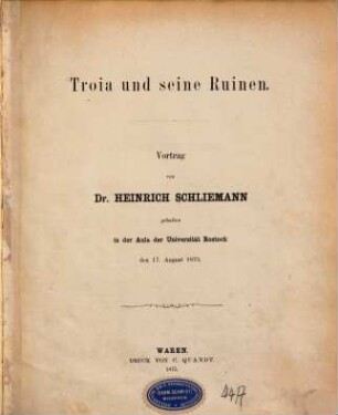 Troia und seine Ruinen
