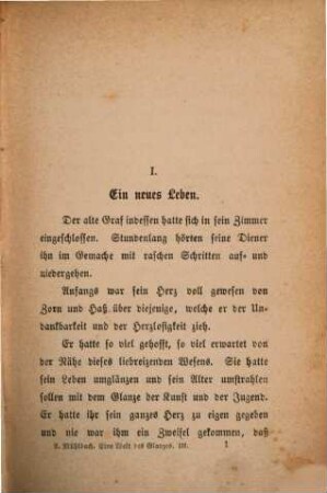 Eine Welt des Glanzes : Roman aus der Gegenwart, 3