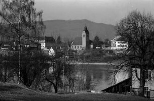 Rheinfelden: Blick über den Rhein auf Rheinfelden (Deutschland), näher
