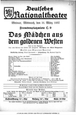 Das Mädchen aus dem goldenen Westen