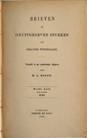 Brieven en onuitgegeven stukken, 3,3. 1630