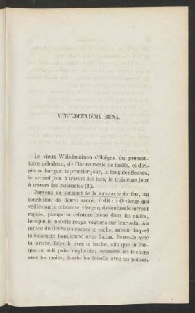 Vingt-Deuxième Runa.