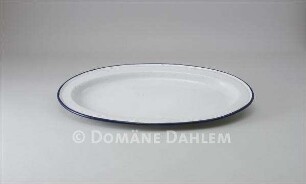 Anrichteplatte aus emaillierten Metall