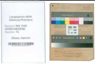 Entnazifizierung Heinrich Silvers , geb. 13.05.1891 (Streckenwaerter)