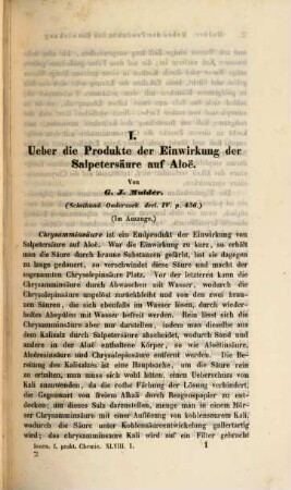 Journal für praktische Chemie : practical applications and applied chemistry ; covering all aspects of applied chemistry. 48. 1849