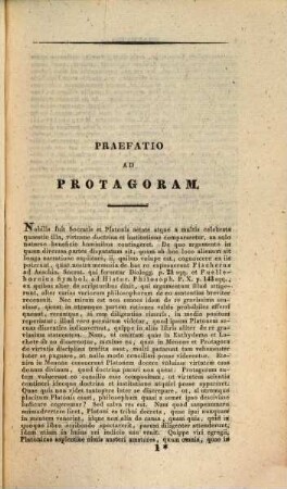 Platonis dialogos selectos recensuit et commentariis in usum scholarum instruxit Godofredus Stallbaum. 2,2, Continens Protagoram