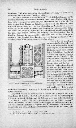 Fig. 33. St. Jakobus-Kirche mit Schul- und Pfarrhaus