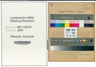 Entnazifizierung Emanuel Meissner , geb. 27.02.1891 (Lehrer)