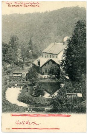 Weißeritztal. Restaurant Barthmühle