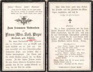 Pape, Gertrud geb. Schütte