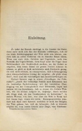 Die Weltanschauung eines modernen Christen